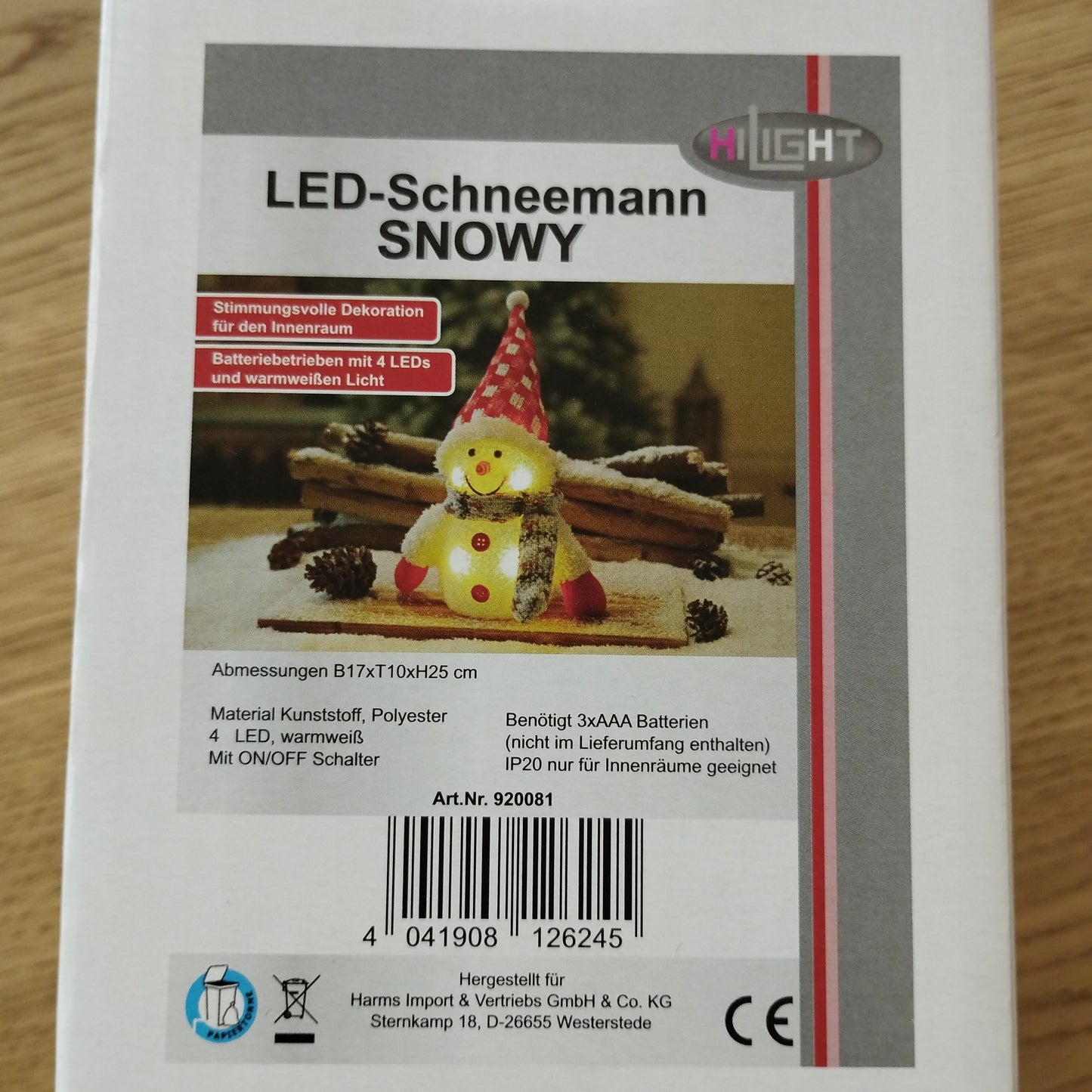 LED Schneemann Sonderposten
