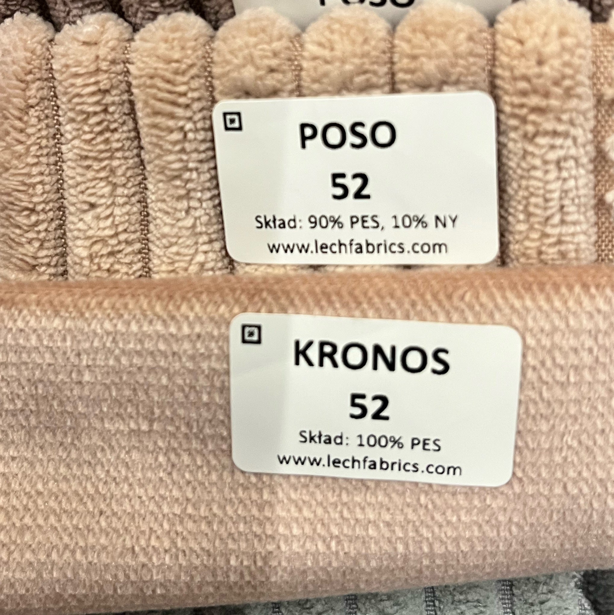 Wohnlandschaft Ottomane rechts Velourstoff Paros / Kronos -vorbestellbar-