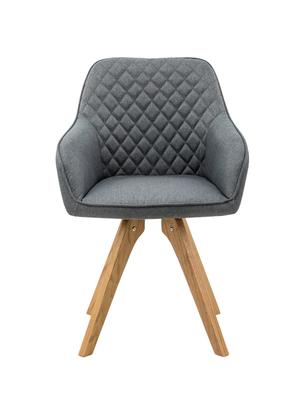 Sales Fever - Armlehnstuhl 2er Set grau Textil