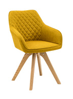 Sales Fever - Armlehnstuhl 2er Set curry-gelb Textil