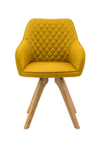 Sales Fever - Armlehnstuhl 2er Set curry-gelb Textil