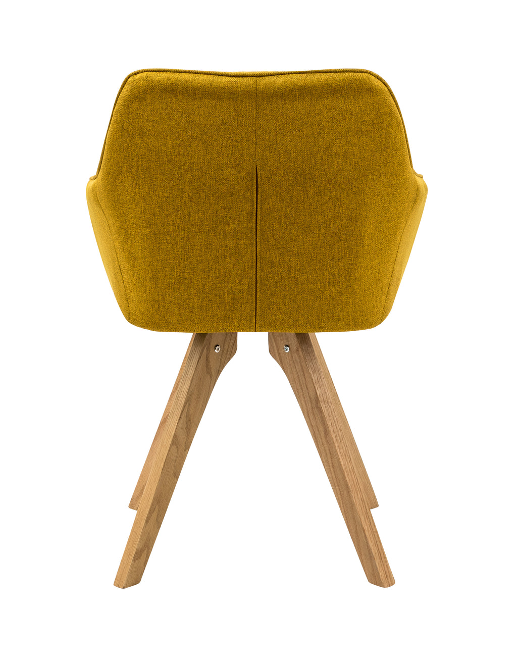 SalesFever - Armlehnstuhl 2er Set curry-gelb Textil