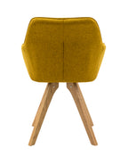 Sales Fever - Armlehnstuhl 2er Set curry-gelb Textil