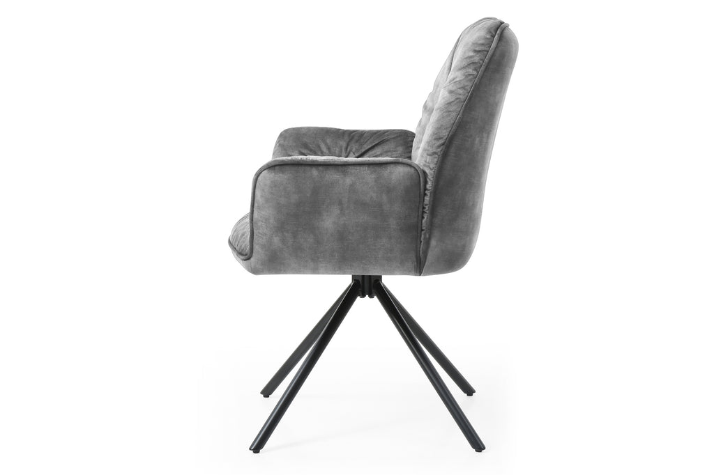 Sales Fever - Armlehnstuhl mit 360° Drehfunktion, Grau