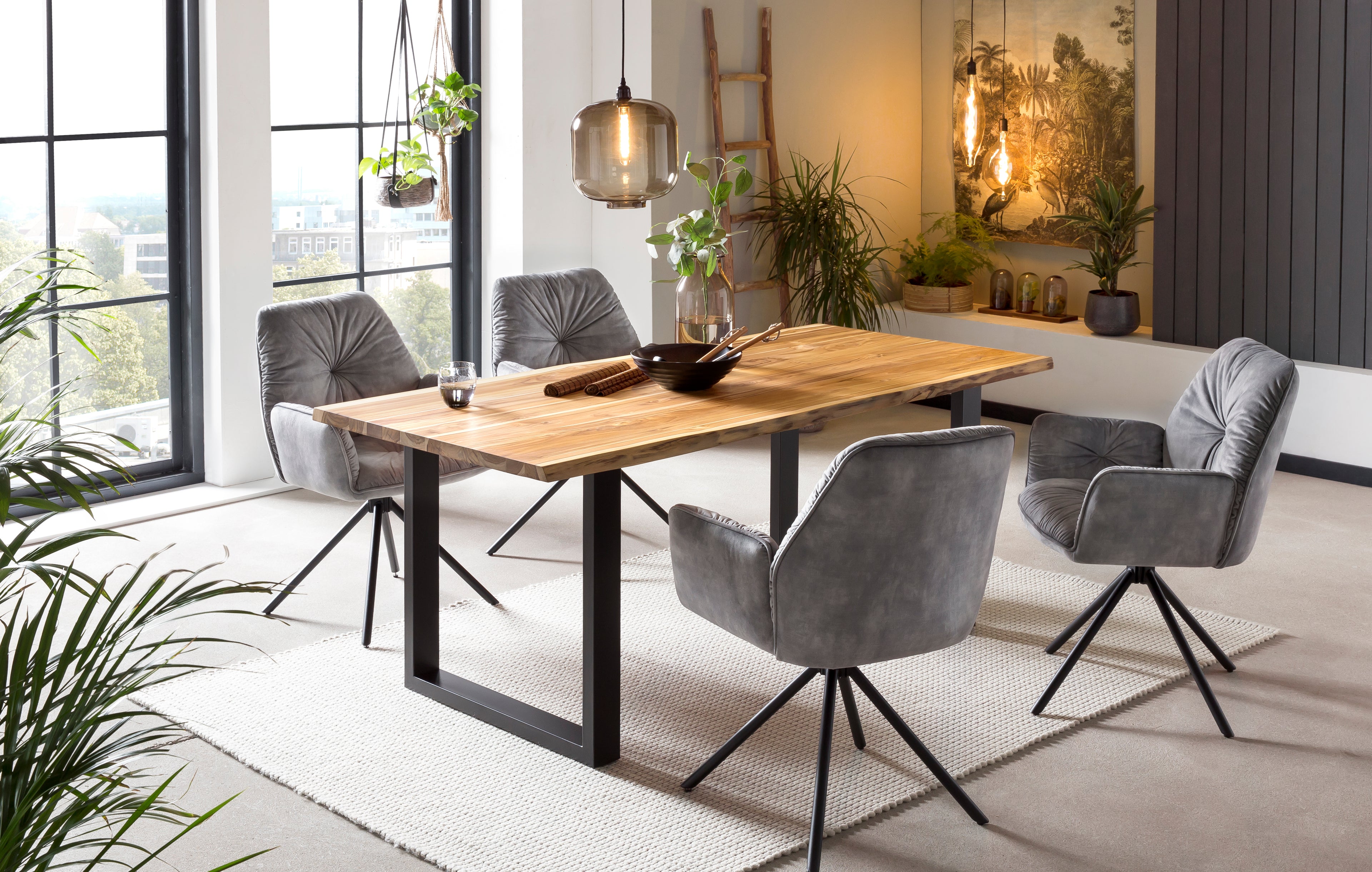 Sales Fever - Armlehnstuhl mit 360° Drehfunktion, Grau