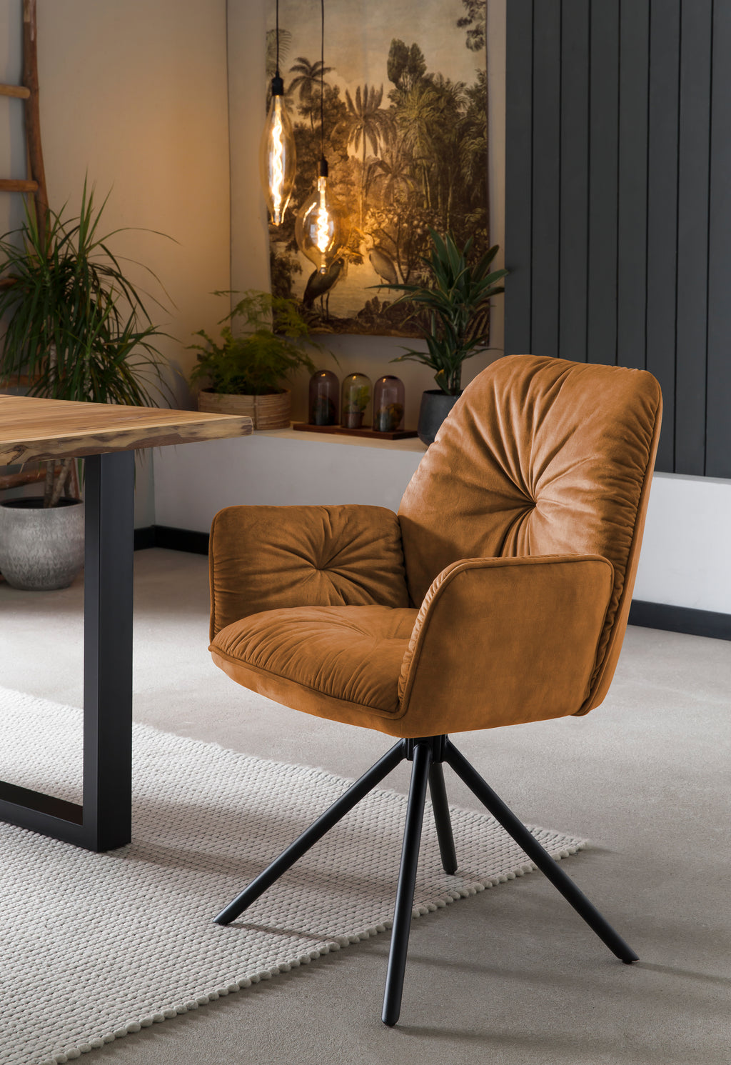 Sales Fever - Armlehnstuhl mit 360° Drehfunktion, Gold