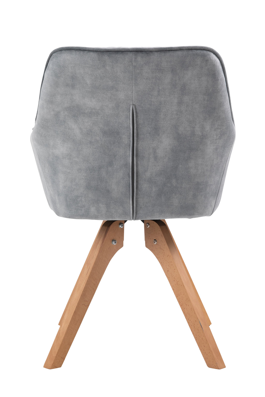 Sales Fever - Armlehnstuhl Vintage-Samtvelours, Grau
