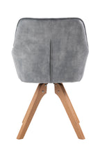 Sales Fever - Armlehnstuhl Vintage-Samtvelours, Grau