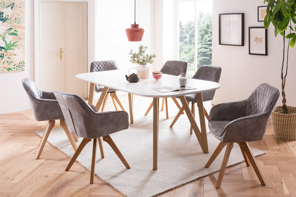 Sales Fever - Armlehnstuhl Vintage-Samtvelours, Grau