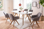Sales Fever - Armlehnstuhl Vintage-Samtvelours, Grau