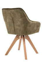 Sales Fever - Armlehnstuhl Vintage-Samtvelours, Grün