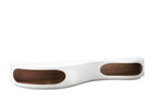 Sales Fever - Lowboard 200x50x30 cm weiß/Walnuss