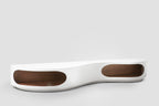 Sales Fever - Lowboard 200x50x30 cm weiß/Walnuss