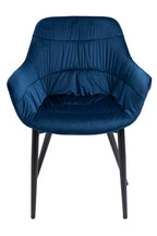 Sales Fever - Armlehnstuhl mit Wabensteppung Samt Blau#