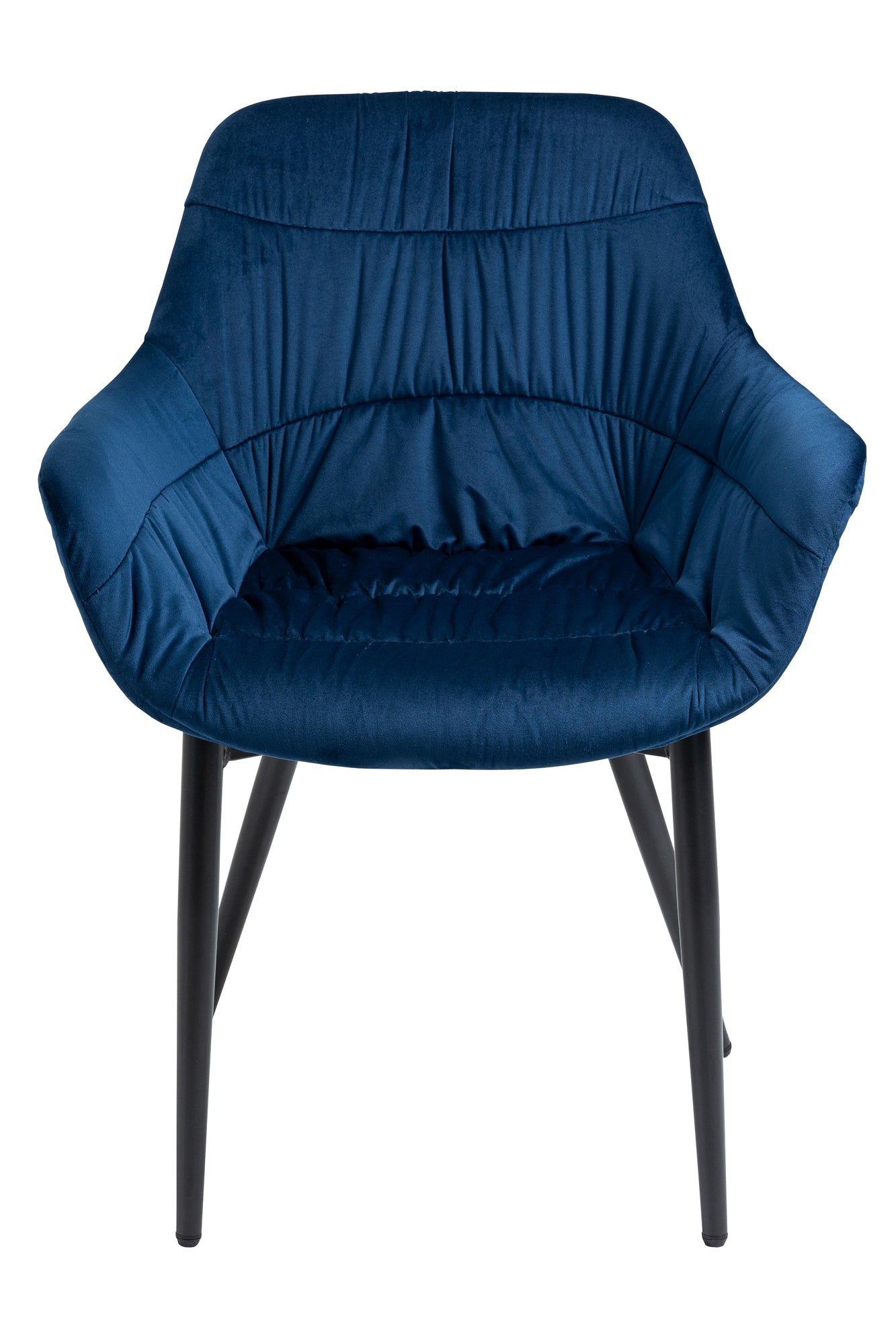 Sales Fever - Armlehnstuhl mit Wabensteppung Samt Blau#