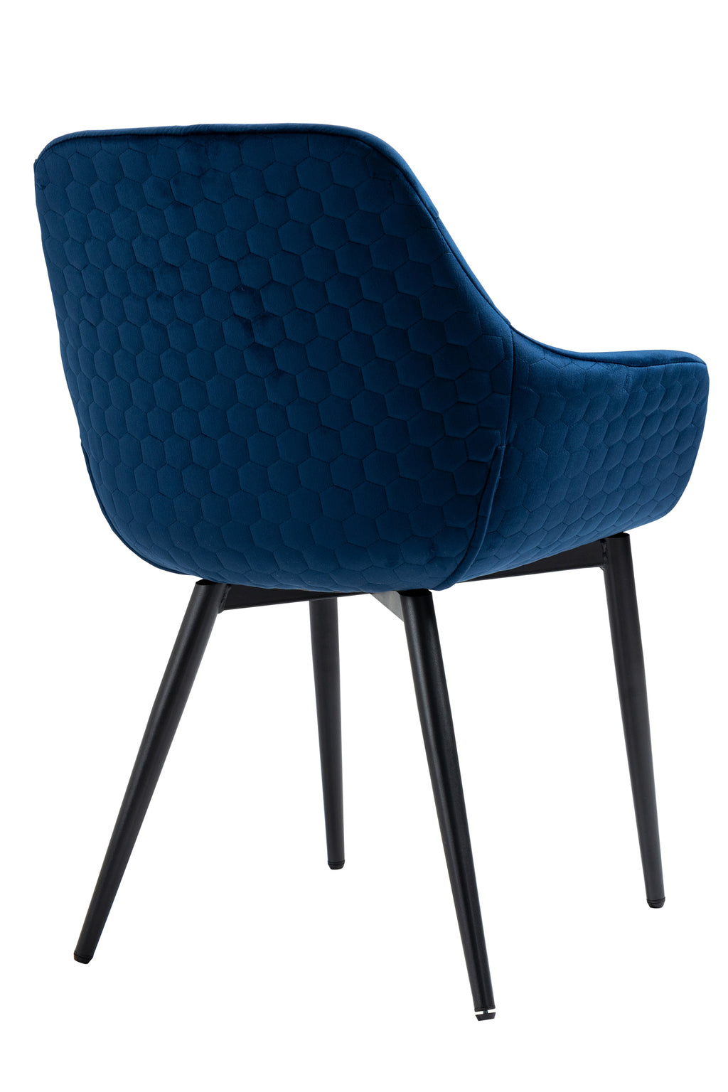 Sales Fever - Armlehnstuhl mit Wabensteppung Samt Blau#
