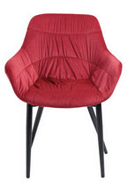 Sales Fever - Armlehnstuhl mit Wabensteppung Samt Rot#