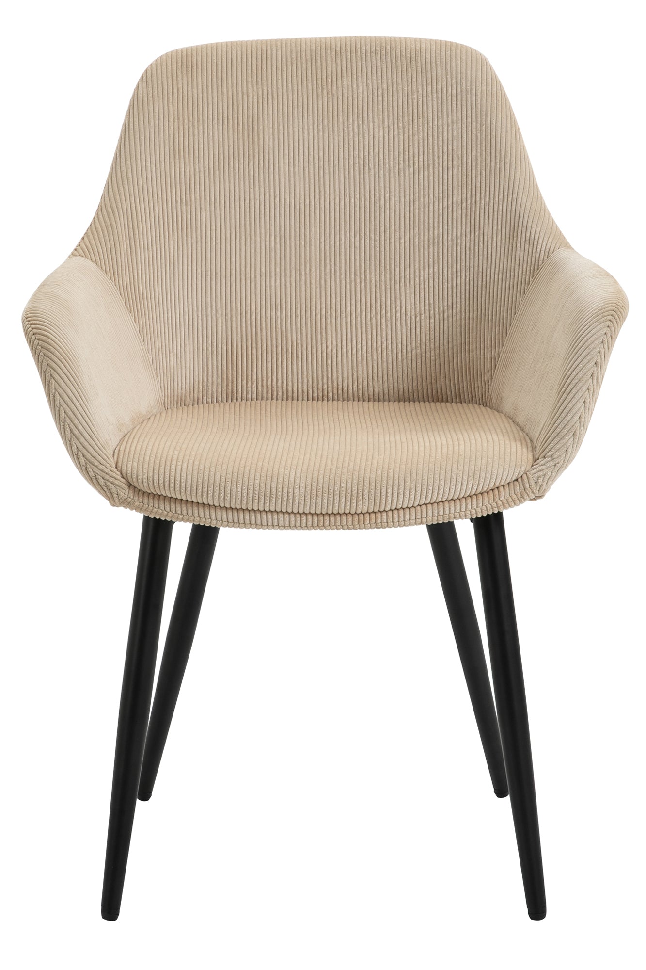 Sales Fever - Armlehnstuhl Cord-Optik 2er Set Beige