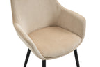 Sales Fever - Armlehnstuhl Cord-Optik 2er Set Beige