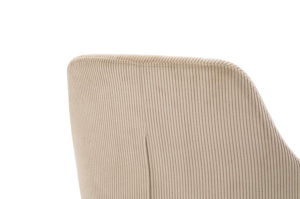 Sales Fever - Armlehnstuhl Cord-Optik 2er Set Beige