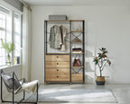Möbilia - Schubladenkasten mit 2 Schubläden 80x32x44 cm naturfarben