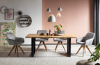 Sales Fever - Armlehnstuhl Vintage-Samtvelours, Grau