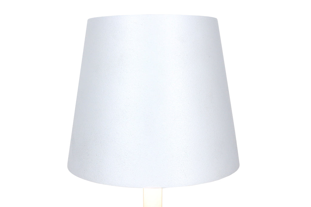 Sales Fever - Tischleuchte 29 cm Natur/Weiß mit LED-Akku