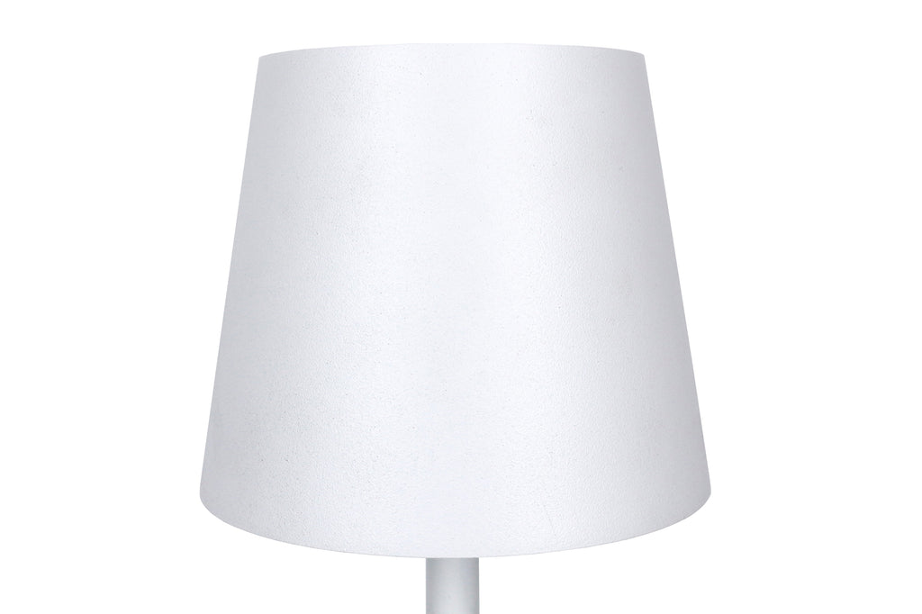 Sales Fever - Tischleuchte 29 cm Natur/Weiß mit LED-Akku