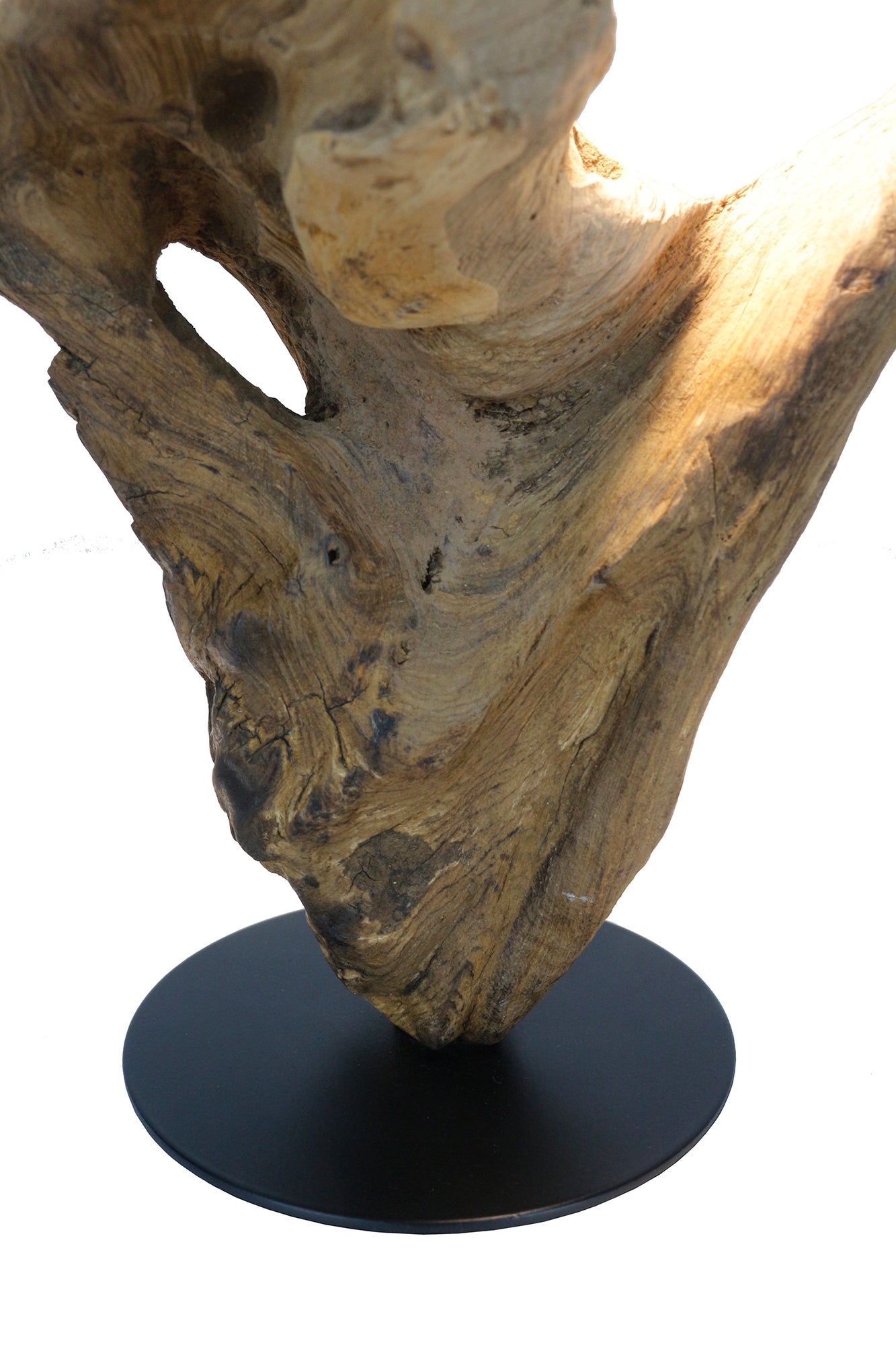 Sales Fever - Tischleuchte 29 cm Natur/Schwarz mit LED-Akku