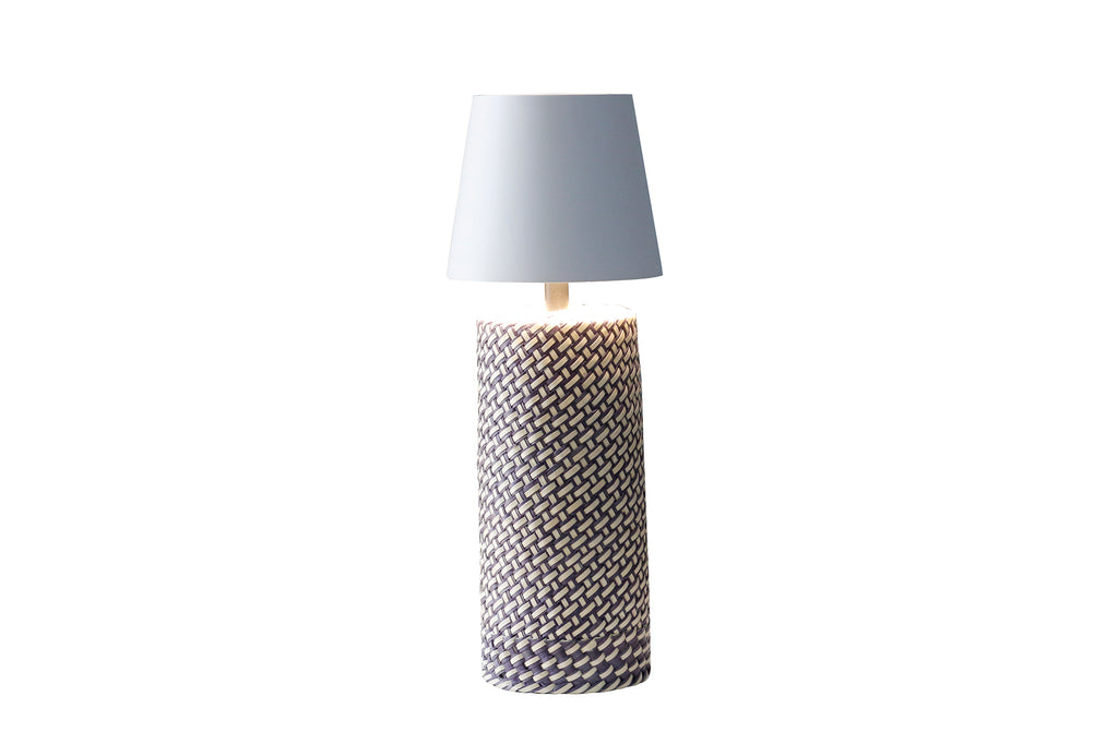 Sales Fever - Tischleuchte Schwarz/Weiß 29 cm mit LED-Akku