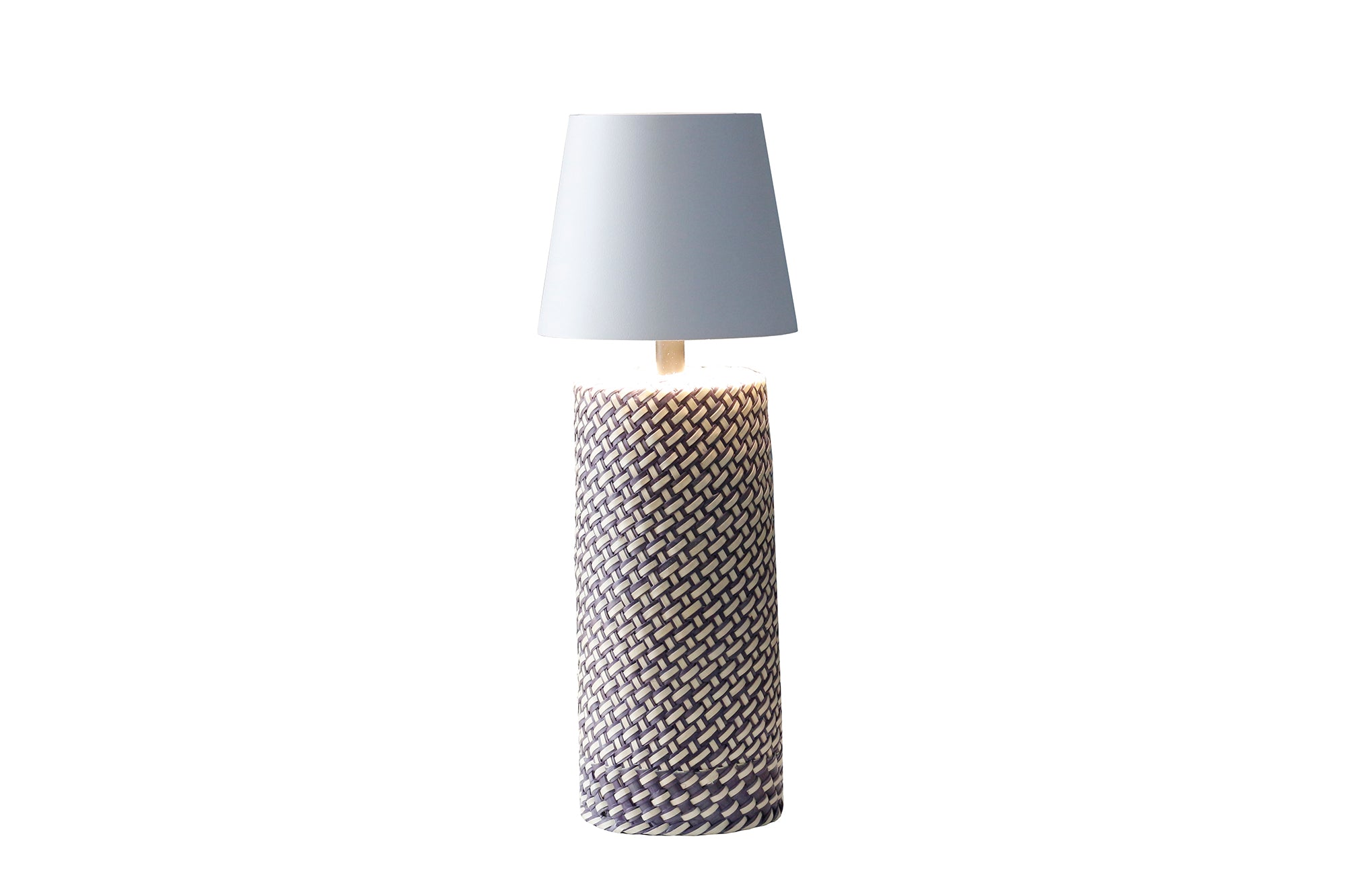 Sales Fever - Tischleuchte Schwarz/Weiß 29 cm mit LED-Akku