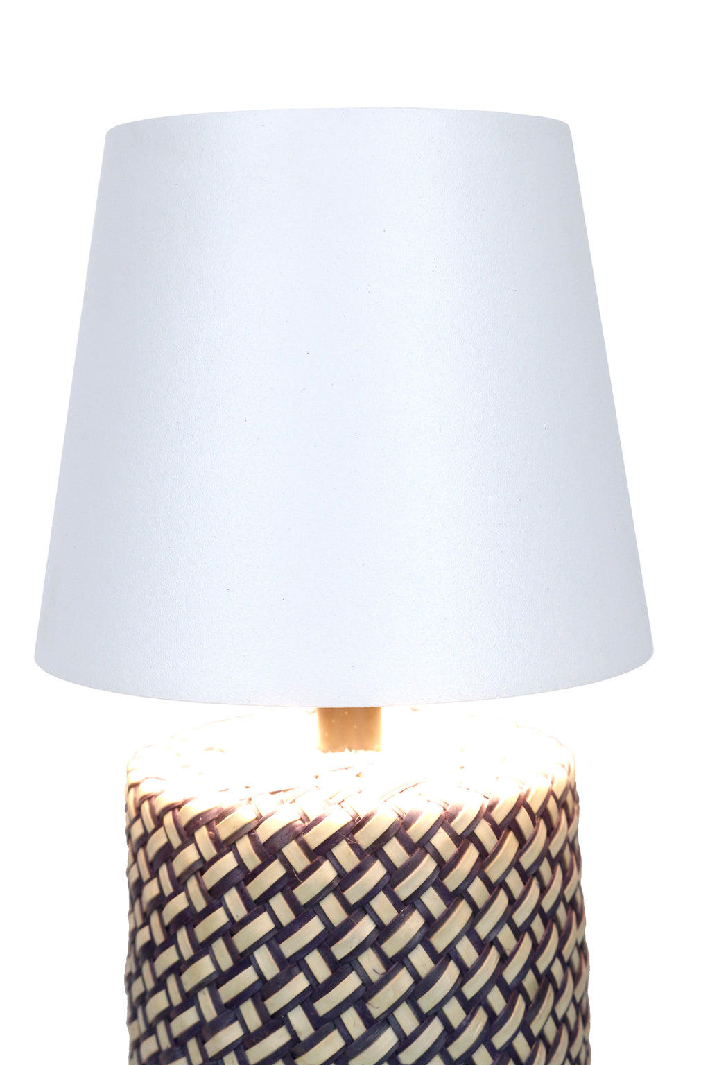 Sales Fever - Tischleuchte Schwarz/Weiß 29 cm mit LED-Akku