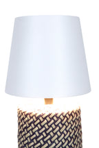 Sales Fever - Tischleuchte Schwarz/Weiß 29 cm mit LED-Akku