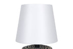 Sales Fever - Tischleuchte Schwarz/Weiß 29 cm mit LED-Akku