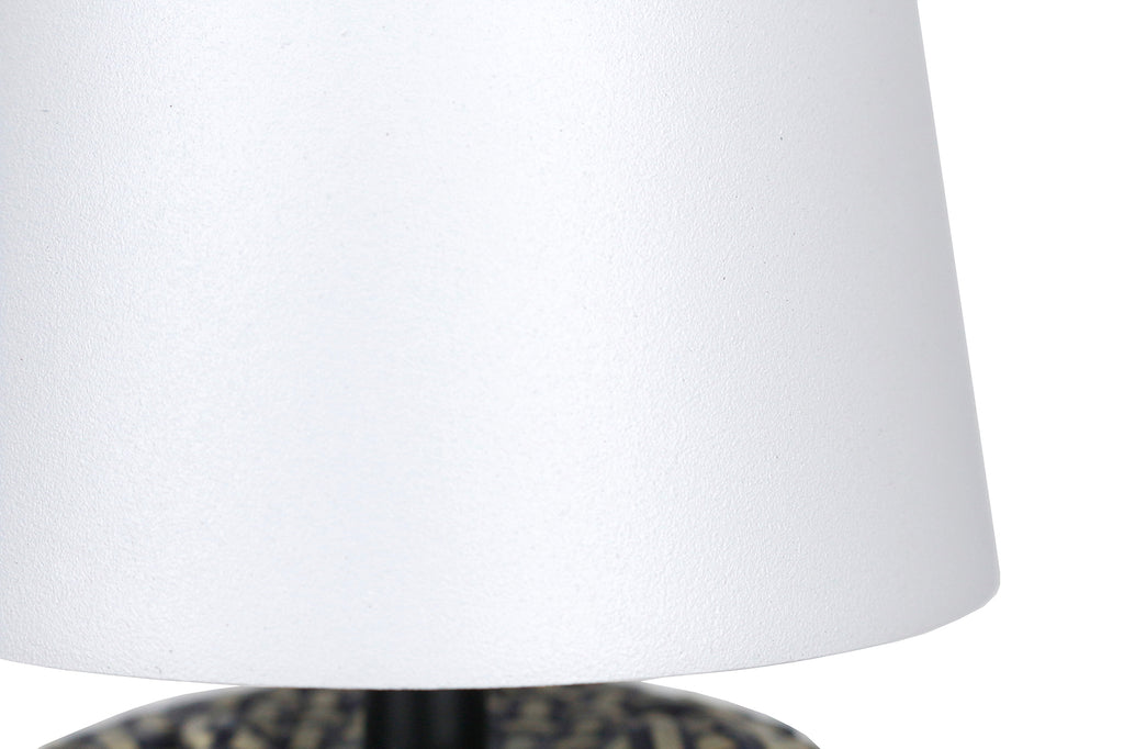 Sales Fever - Tischleuchte Schwarz/Weiß 29 cm mit LED-Akku