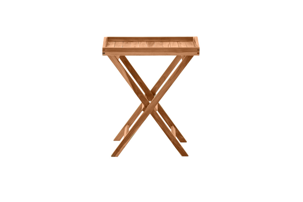 Möbilia - Outdoor Serviertisch 60x40x65 cm natur