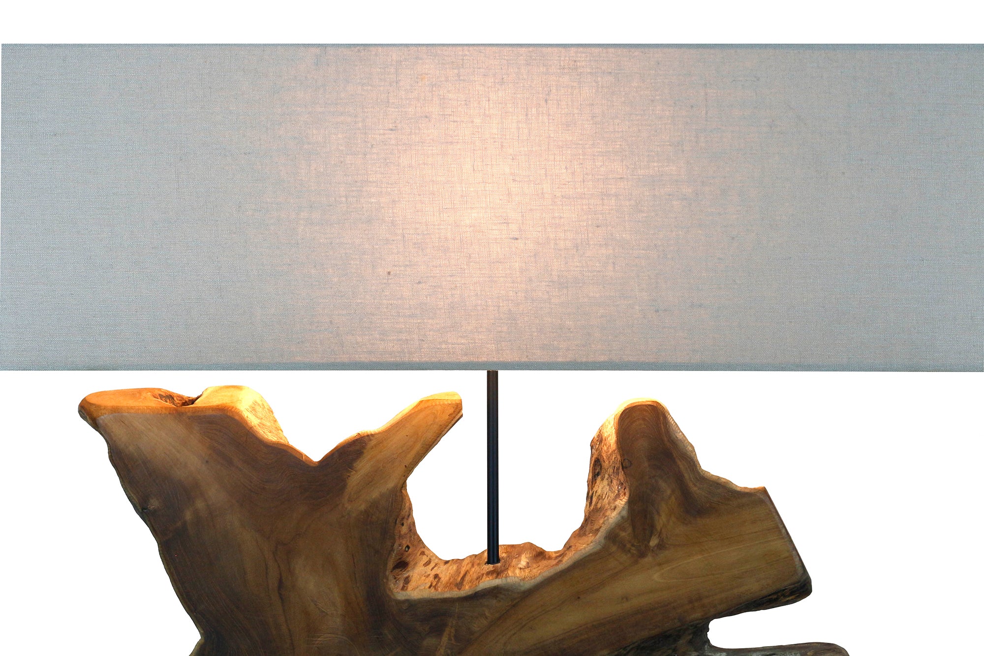 Sales Fever - Tischleuchte Treibholz/Leinen Natur 59 cm