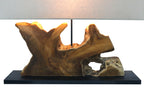 Sales Fever - Tischleuchte Treibholz/Leinen Natur 59 cm