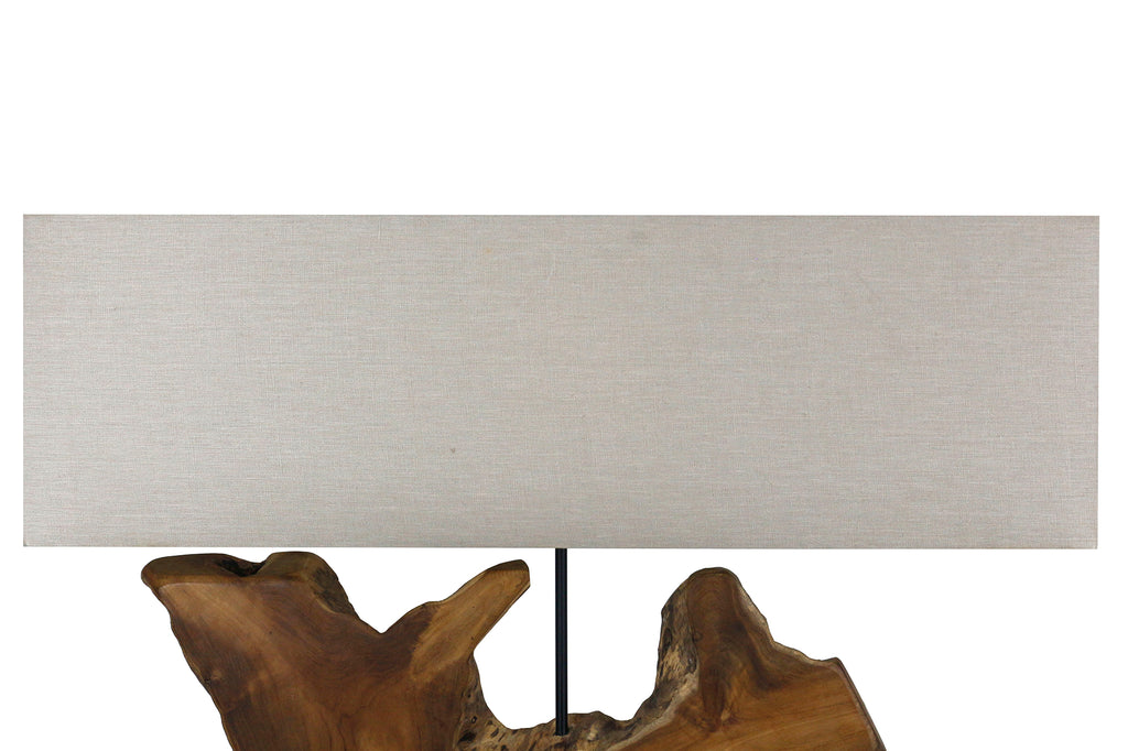 Sales Fever - Tischleuchte Treibholz/Leinen Natur 59 cm