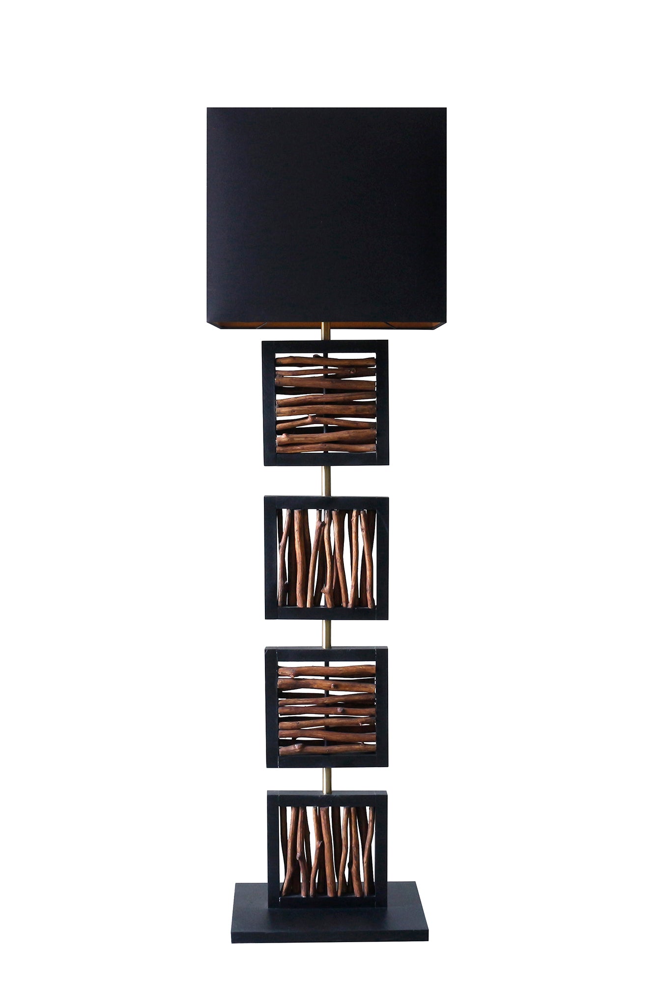 Sales Fever - Stehleuchte Treibholz Natur/Schwarz 163 cm