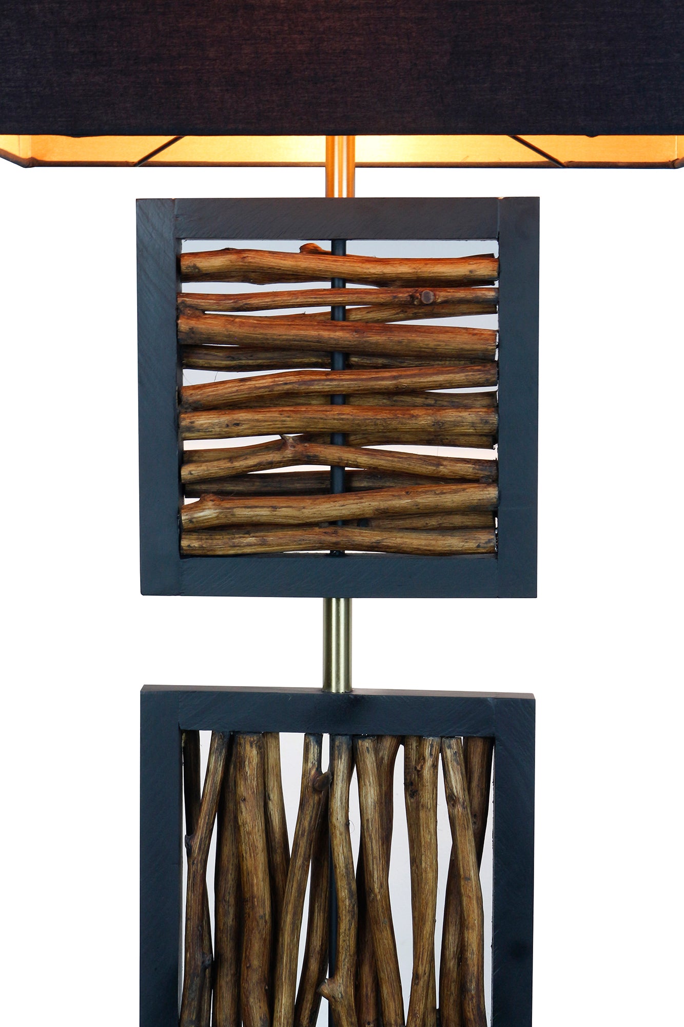Sales Fever - Stehleuchte Treibholz Natur/Schwarz 163 cm
