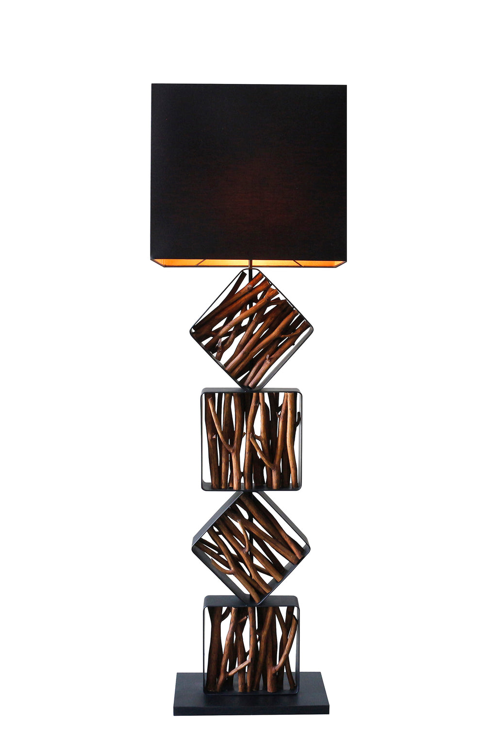 Sales Fever - Stehleuchte Treibholz Natur/Schwarz 155 cm