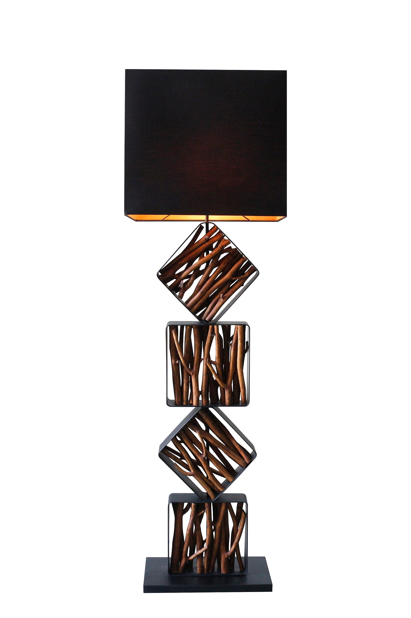 Sales Fever - Stehleuchte Treibholz Natur/Schwarz 155 cm