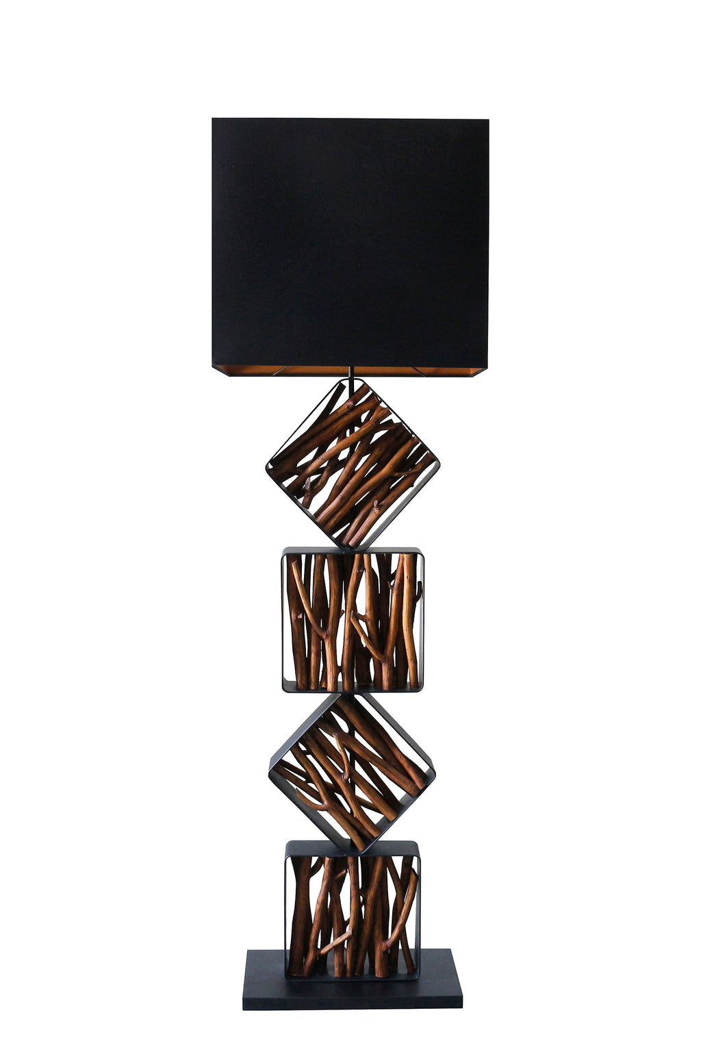 Sales Fever - Stehleuchte Treibholz Natur/Schwarz 155 cm