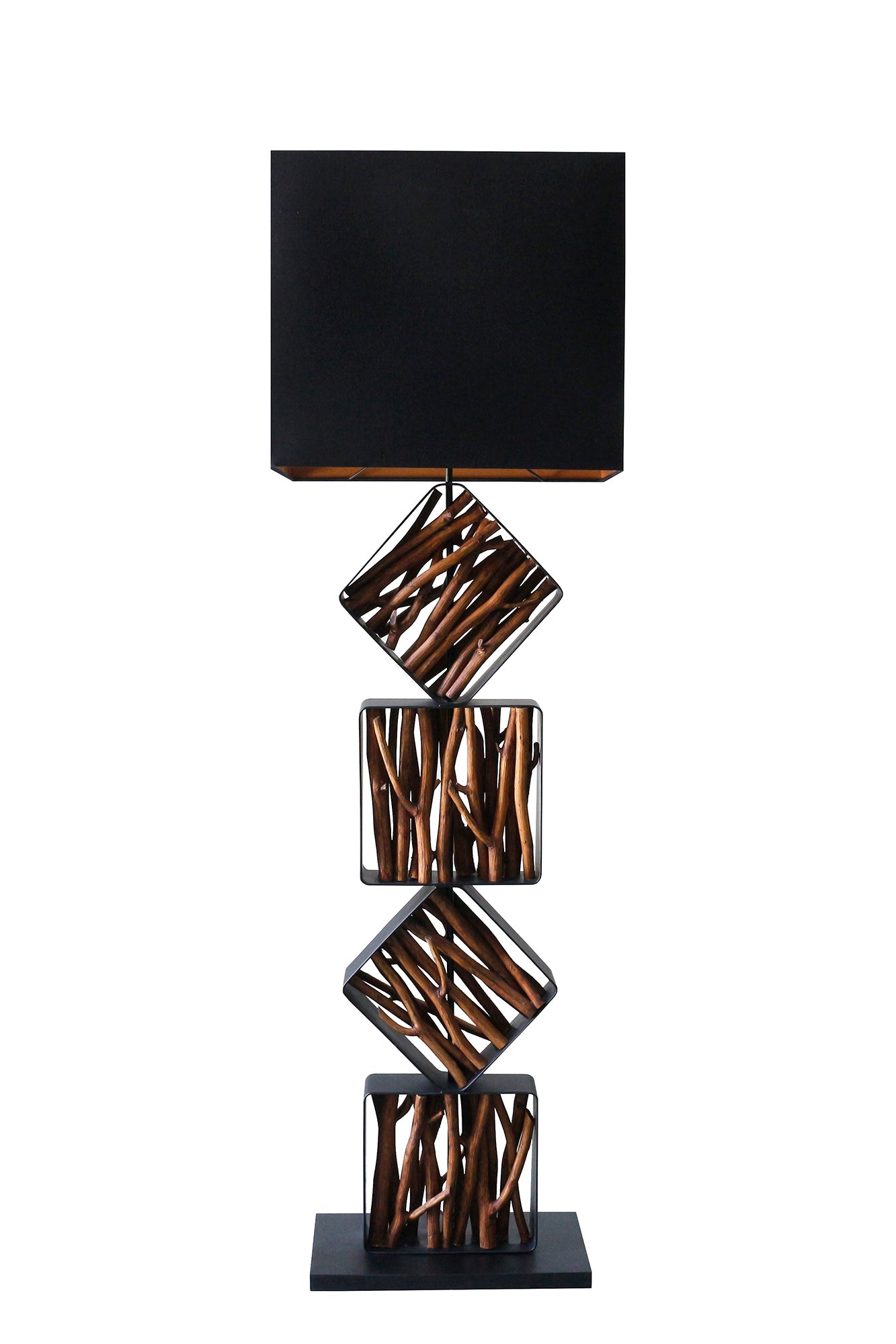 Sales Fever - Stehleuchte Treibholz Natur/Schwarz 155 cm