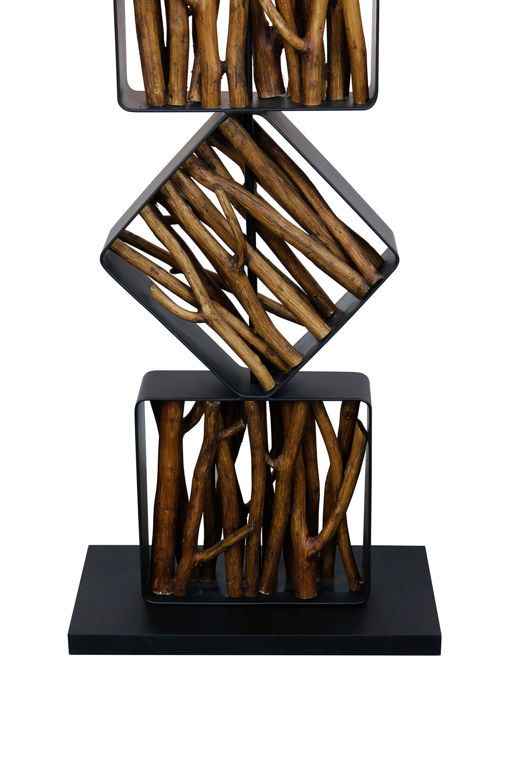 Sales Fever - Stehleuchte Treibholz Natur/Schwarz 155 cm