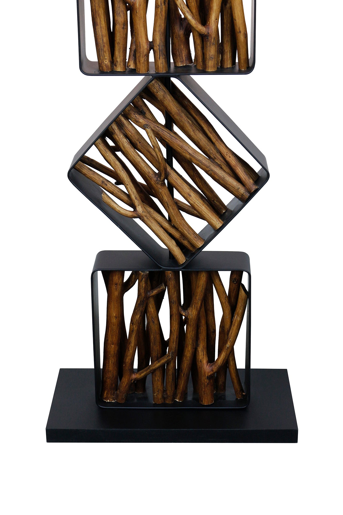 Sales Fever - Stehleuchte Treibholz Natur/Schwarz 155 cm