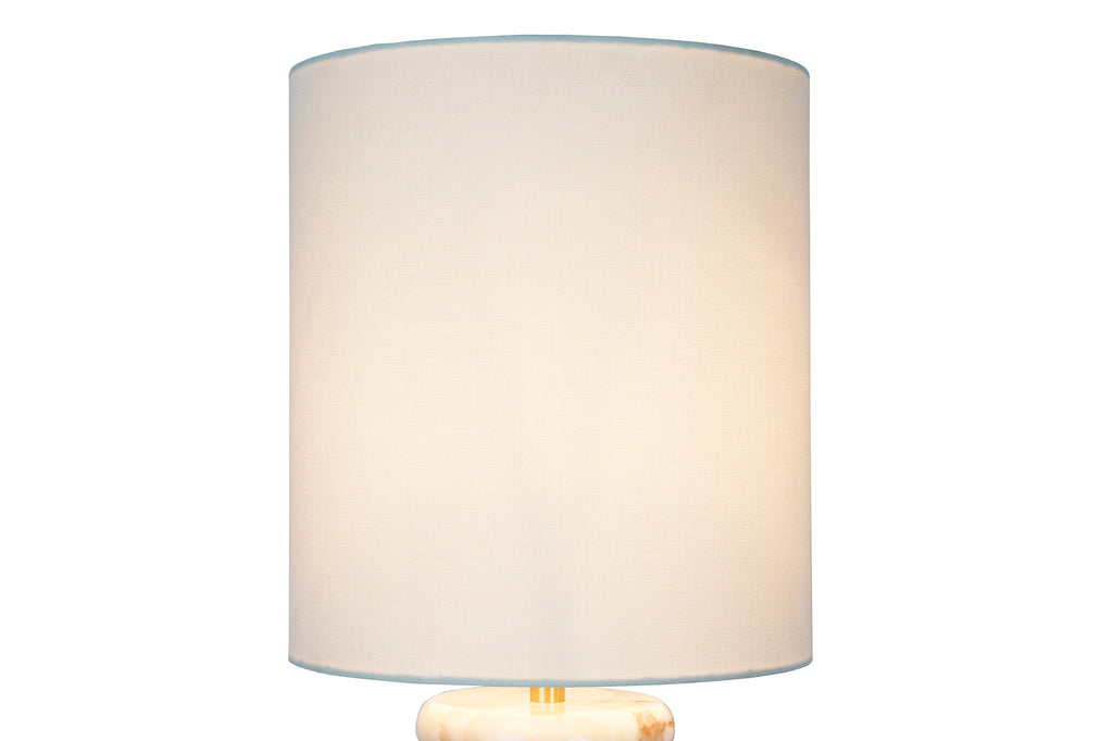 Sales Fever - Tischleuchte Marmor/Leinen Beige