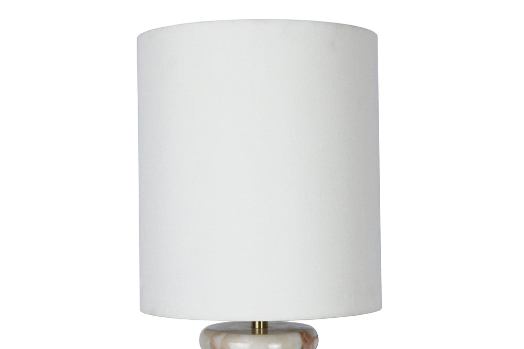 Sales Fever - Tischleuchte Marmor/Leinen Beige