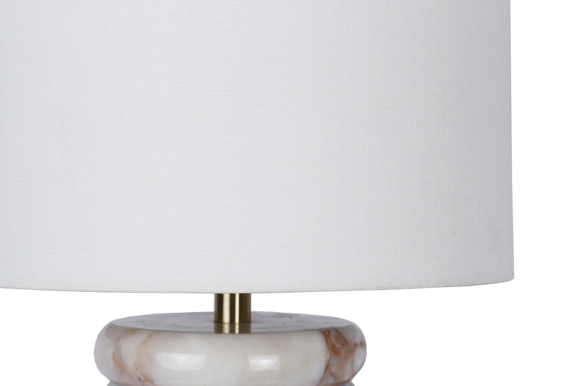 Sales Fever - Tischleuchte Marmor/Leinen Beige